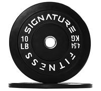 Signature Fitness Paire de disques de poids olympiques de 5,1 cm avec moyeu en acier, 4,5 kg