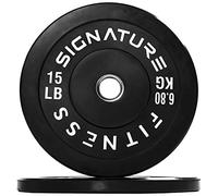 Fitvids Paire de disques de poids olympiques de 5,1 cm avec moyeu en acier, 6,8 kg