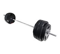 Fitvids Plaque de poids standard en vinyle de 1 pouce pour l'entraînement de force et le levage de poids, ensemble de 100 livres