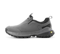 FitVille Chaussures Basses de Randonnée Hommes Extra Larges sans Lacets Baskets Mode Respirantes Chaussures de Marche Slip-on Gris 42.5 EU X-Large