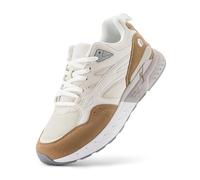 FitVille Chaussures de Marche Femme Extra Larges Baskets Mode Confort Sneakers pour Pieds Larges et Plats Beige 36 EU X-Large