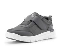 FitVille Chaussures de Marche Homme pour Pieds Larges Basket sans Lacets Sneakers Confortables Respirantes Gris 50 EU X-Large
