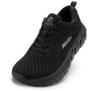 FitVille Chaussures de Running Homme Extra Larges Baskets Légères Jogging Sport Respirantes Chaussure de Marche pour Extérieur Noir 44 EU Large