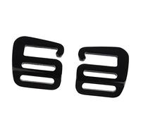 FITYLE 2pcs Matériel Tactique De Boucle De Crochet De Crochet De Sac à Dos G, Poids Léger Fort - Noir, 25mm