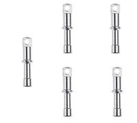 FITYLE Embouts D'extrémité de Poteau de Tente 5pcs Embouts Tiges Pièce de Rechange Remplacement Accessoire de Camping, Argent, pour 9.5mm