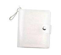 FITYLE Mini Album Photo Porte- Sac de de Visite Porte-clés Peut Contenir 36 Photos, Parfait pour être Utilisé Comme Livre de Mariage, Cadeau, Mousseux blanc