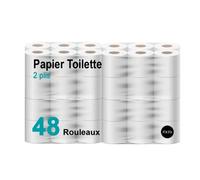 FitYo - Mega Pack de Rouleaux de Papier Hygiénique - Double Epaisseur - Usage Domestique ou Professionnel (48 rouleaux)