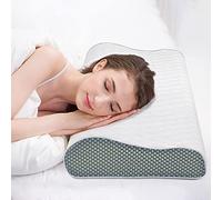 Fityou Oreiller Ergonomique,Oreiller à Mémoire de Forme,Oreiller Orthopédique pour la Nuque,Réglable en Hauteur,taie d'oreiller Lavable 60 * 35 * 9/11cm