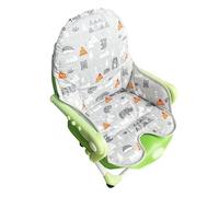 Fitzulam Coussin de chaise pour rehausseur Chicco, housses de siège bébé en coton rembourrées, portables et pliables pour enfant (gris)