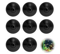 FIUTEKO Ventouses pour Aquarium 28mm Noires Lot de 8 Ventouses Flexibles pour Chauffage, Pompe à Air, Tuyau CO2 Clips Universels Aquarium Remplacement pour Eheim