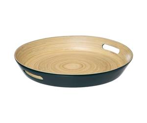 Five 5 simply smart Plateau en bambou vert diamètre 42x h5.5 cm
