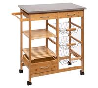 FIVE 5Five Desserte Bambou 6 tiroirs roulettes 76 cm