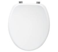 FIVE Simply Smart - Abattant WC en Bois "Luxe" 43cm Blanc Blanc, Blanc G
