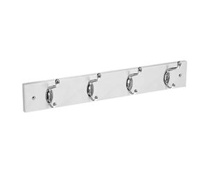 Five AC-Déco Patère à 4 têtes - 42 x 7 x 6,5 cm - Bois - Blanc
