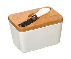 Five - Beurrier en céramique avec son Couteau