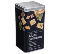 FIVE Boite alimentaire - Relief II - aides culinaire - 8.8 x 8.8 x 17 cm - Fer et étain - Noir