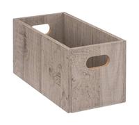 Five - Boîte de Rangement 15 x 31 x 15 cm Bois Couleur Gris