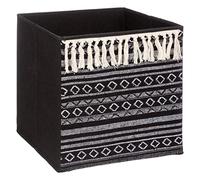 Five - Boîte de Rangement déco Ethnique avec Pompons 31 x 31 cm