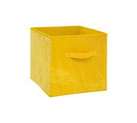 Five - Boîte de rangement design velours Mix n' modul - L. 31 x l. 31 cm - Jaune - Mix n' modul