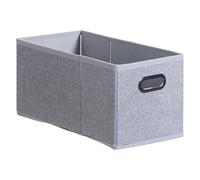 - Boîte de Rangement Pliable "Premium" 15x31cm Gris Clair