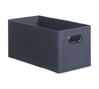 5five Boîte de rangement unie – Gris foncé – 15 x 31 cm