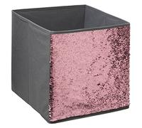 Five - Boîte de Rangement Sequins réversibles Argent/Rose 31 x 31 cm