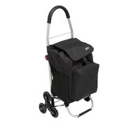 Five - Chariot de Courses Chariot de marché 3 Roues Structure en Aluminium Pliable