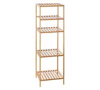 Five Étagère de Rangement en Bambou avec 4 Plateaux + 1 Plateau modulable pour Un Rangement Malin et Optimal - Multi usages - Exotique et Zen