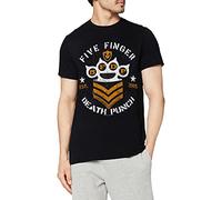 Five Finger Death Punch Chevron T-Shirt, Noir, L Homme