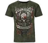 Five Finger Death Punch No Regrets Homme T-Shirt Manches Courtes Gris/Marron