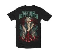 Five Finger Death Punch - T-Shirt # S Black Unisex # Lady Muerta [Import]