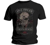 Five Finger Death Punch - T-Shirt # S Black Unisex # Wicked