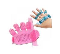 Five-Finger Pet Bath Glove - Silicone Massage Brush for Grooming & Blood Circulation (Hand Washable)_MM2