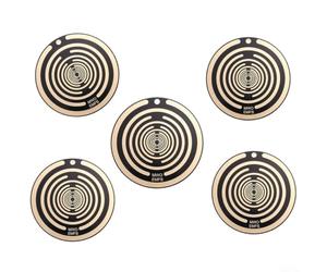 Five For Elements Disque d'énergie pour Tesla compatible avec Tesla en utilisant des principes physiques uniquement, aucun rayonnement chimique ou alimentation externe nécessaire (noir)