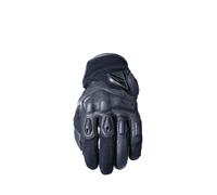 Five Gants Moto Homme RS2 EVO2 Noir - Coque Carbone Véritable Ergo PROTECH® - Paume Cuir de Chèvre Pleine Fleur - Tactiles Touch Screen et Ventilés - Protection Homologuée CE KP1