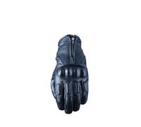 Five Gants Moto Vintage Homme Kansas - 100% Cuir de Chèvre Pleine Fleur Perforé - Coque de Protection Invisible - Tactiles Touch Screen et Articulés - Homologués CE KP1