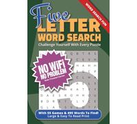 Five Letter Word Search: Challenge Yourself With Every Puzzle | Great For Word Recognition For Early Readers | 6 x 9 inches, 110 Pages | 50+ Puzzles | Great Relaxation and Stress Relief