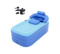 Five liters Baignoire gonflable pour adulte - Grande taille - Avec pompe électrique - Robuste - 3 chambres - Pliable et portable - Pour l'intérieur et l'extérieur - Spa, salle de bain, balcon, camping