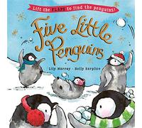 Five Little Penguins: A lift-the-flap Christmas picture book