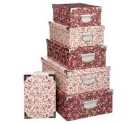 6 boîtes ""Delicatesse"" rose coins métal - 5 five simply smart