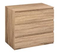 Five - Meuble Commode 3 Tiroirs Coloris Bois Naturel H 73 cm