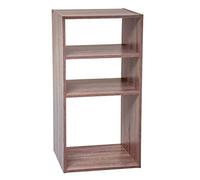 Five - Meuble Etagère de Rangement en Bois Naturel 3 Cases Mix n' modul