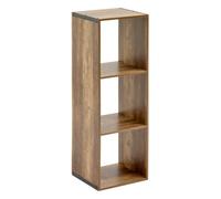 5five Étagère colonne Mix'n'Modul effet bois foncé 3 niveaux H 100,5 cm Salon/Chambre/Bureau