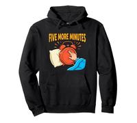 Five More Minutes Alarme Amusante Sommeil Humeur Design Sweat à Capuche
