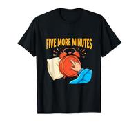 Five More Minutes Alarme Amusante Sommeil Humeur Design T-Shirt