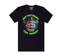 Five Nights at Freddy FNAF Êtes-Vous prêt pour Le t-Shirt Noir de Freddy Boy 9-10 Ans