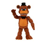 Five Nights at Freddy's 14" Poseable Sound Freddy Fazbear Plush - 5 Sons, 1 Song Clip, and Glow-in-The-Dark Eyes - Ages 8+