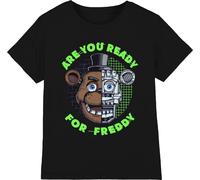 Five Nights At Freddys - "Are You Ready For Freddy" T-Shirt für Jungen NS7556 (140) (Schwarz)