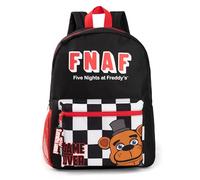 Five Nights at Freddy's au sac | Sac à dos noir avec bretelles réglables | d’école de sport pratique et organisé pour filles et garçons | FNAF Game Series Movie Merchandise Cadeaux pour les enfants