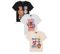 FIVE NIGHTS AT FREDDY'S Lot de 3 t-shirts pour enfants, pack multiple, multicolore, 8-9 anni